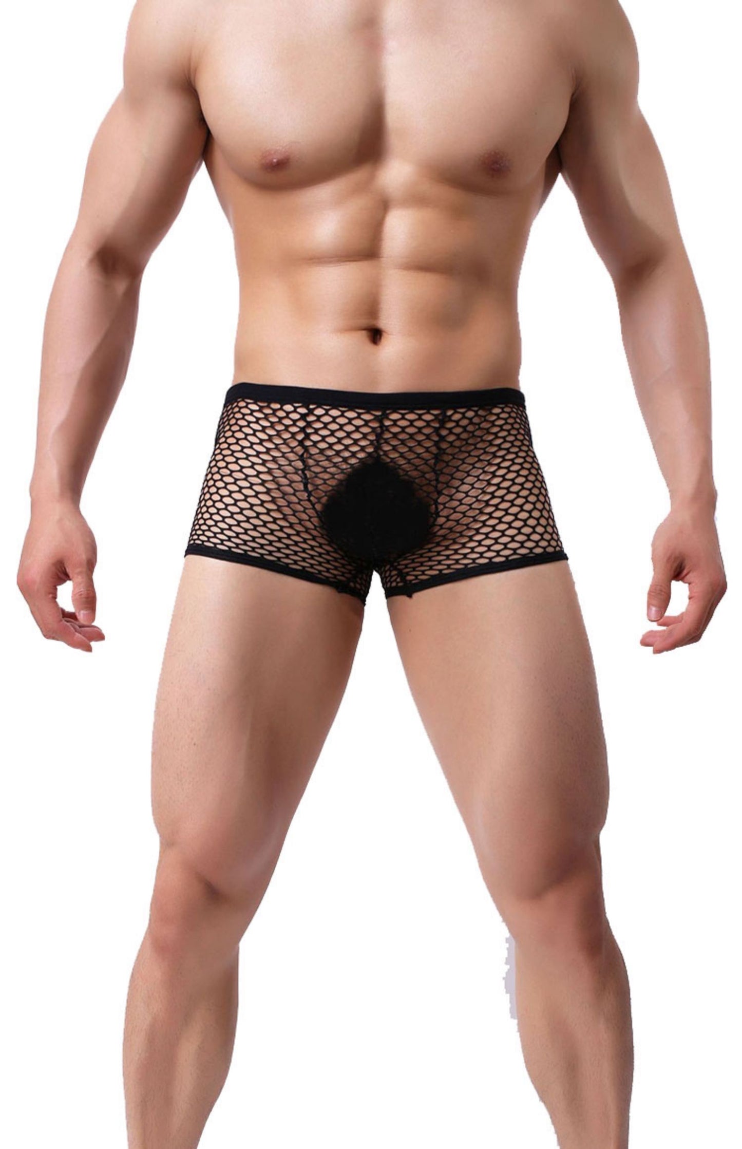 MEN’S SEE-THROUGH MESH BOXERS AND BRIEFS