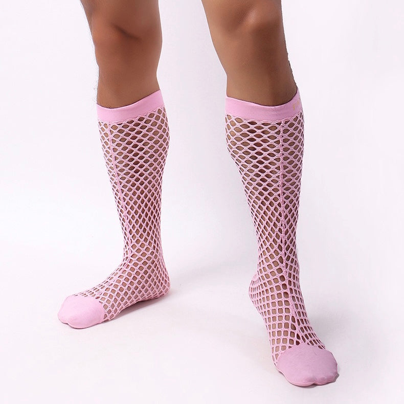 MEN’S FISHNET TANK TOP SHORTS SOCKS BUNDLE