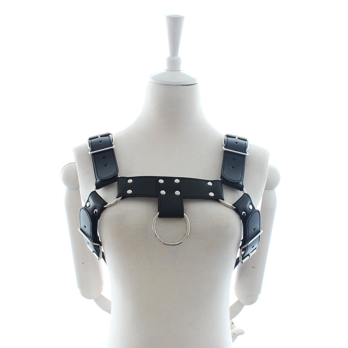 DOMUS MEN’S LEATHER BULLDOG SUSPENDER HARNESS