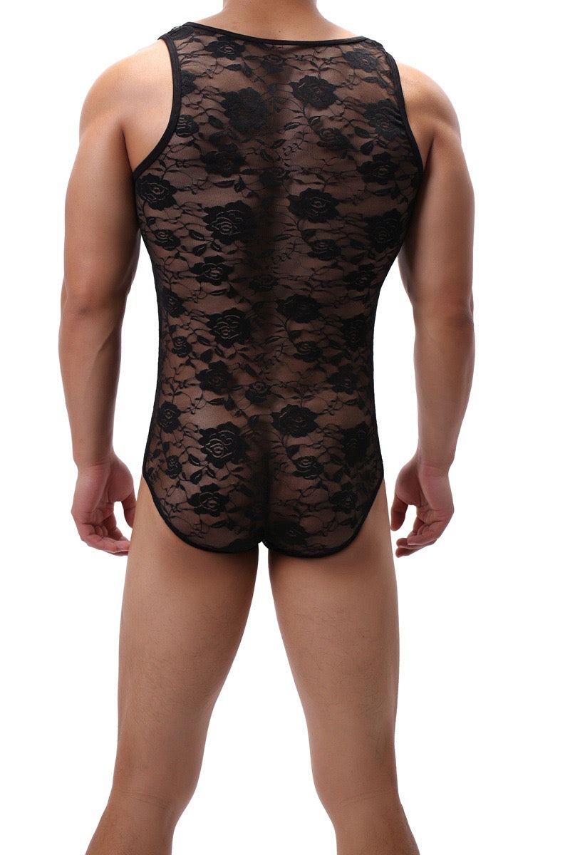 MEN’S PREMIUM FLORA LACE BODYSUIT