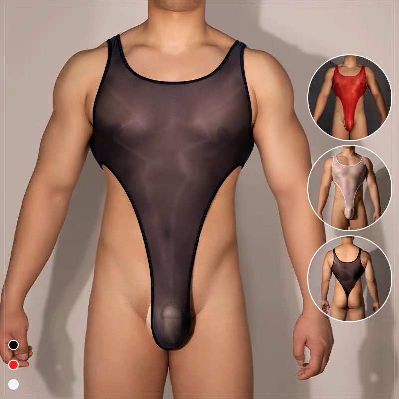 MEN’S PREMIUM SHEER THONG BODYSUIT