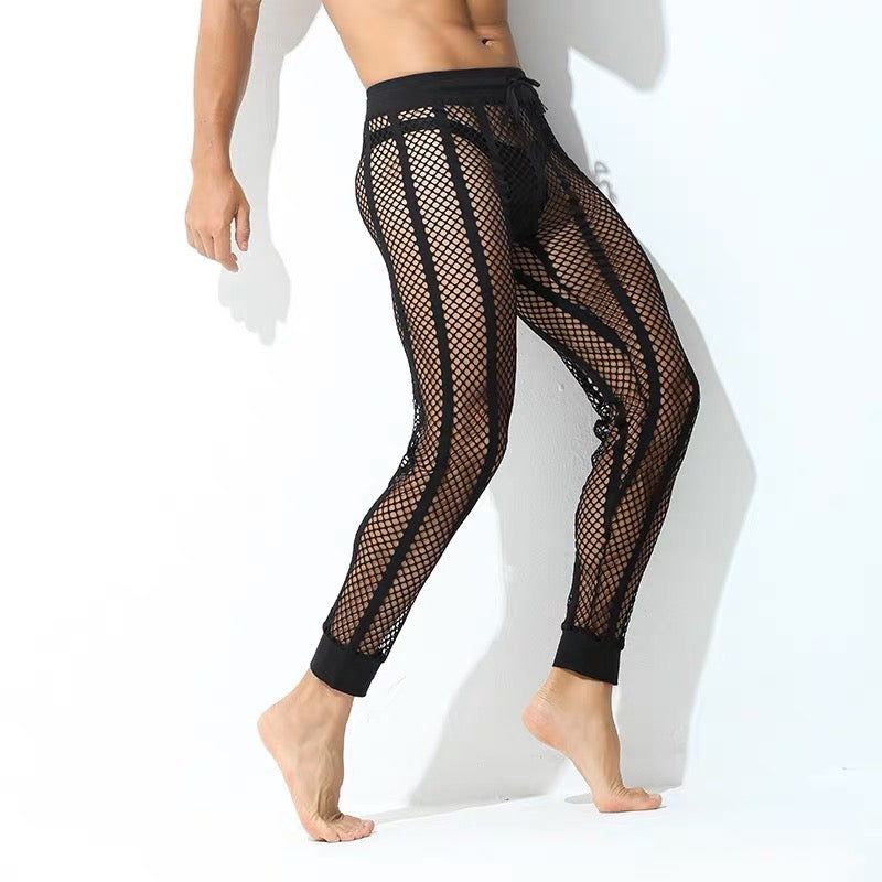 FKZ MEN’S FISHNET MESH PANTS
