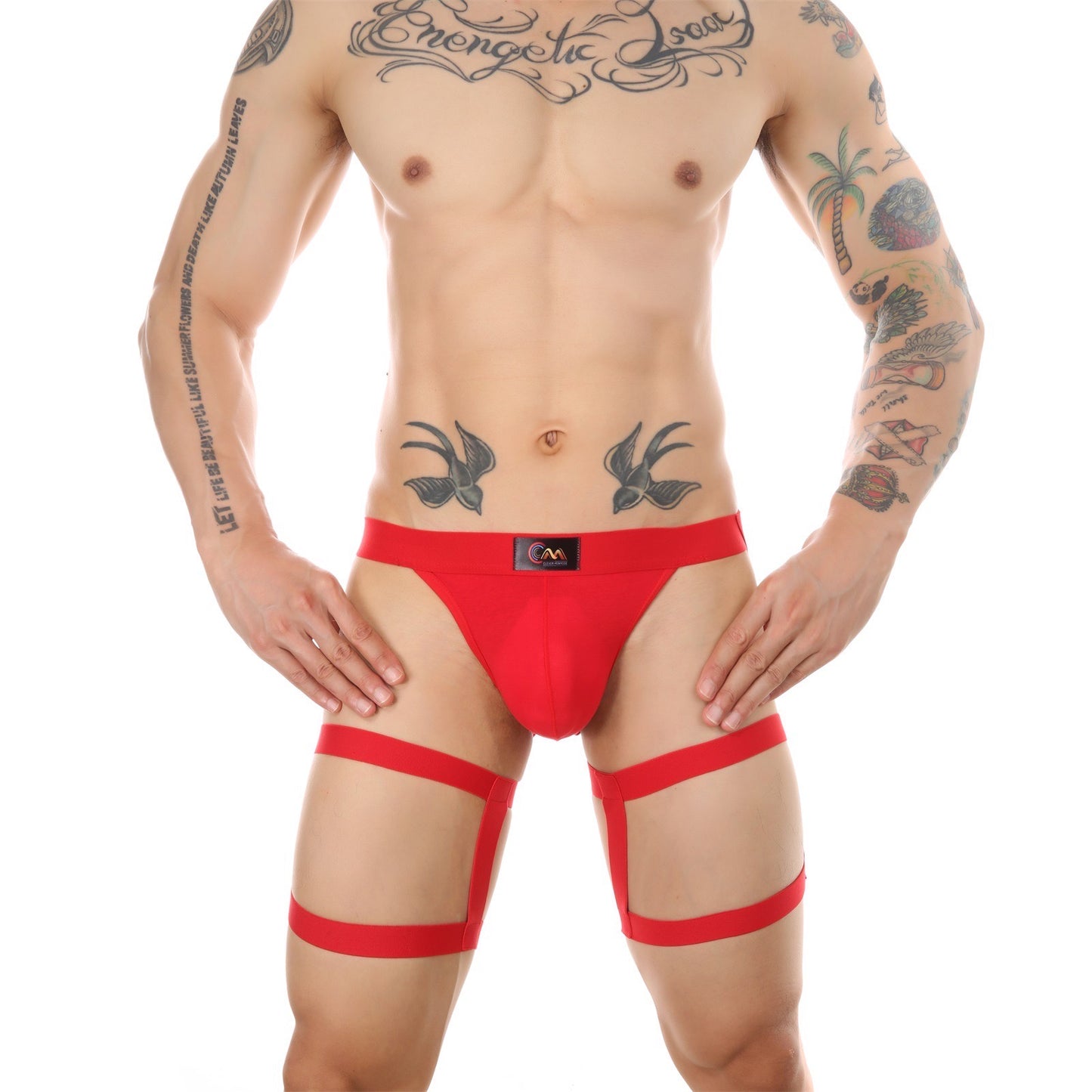 MEN’S LEG HARNESS DOUBLE RING JOCKSTRAP