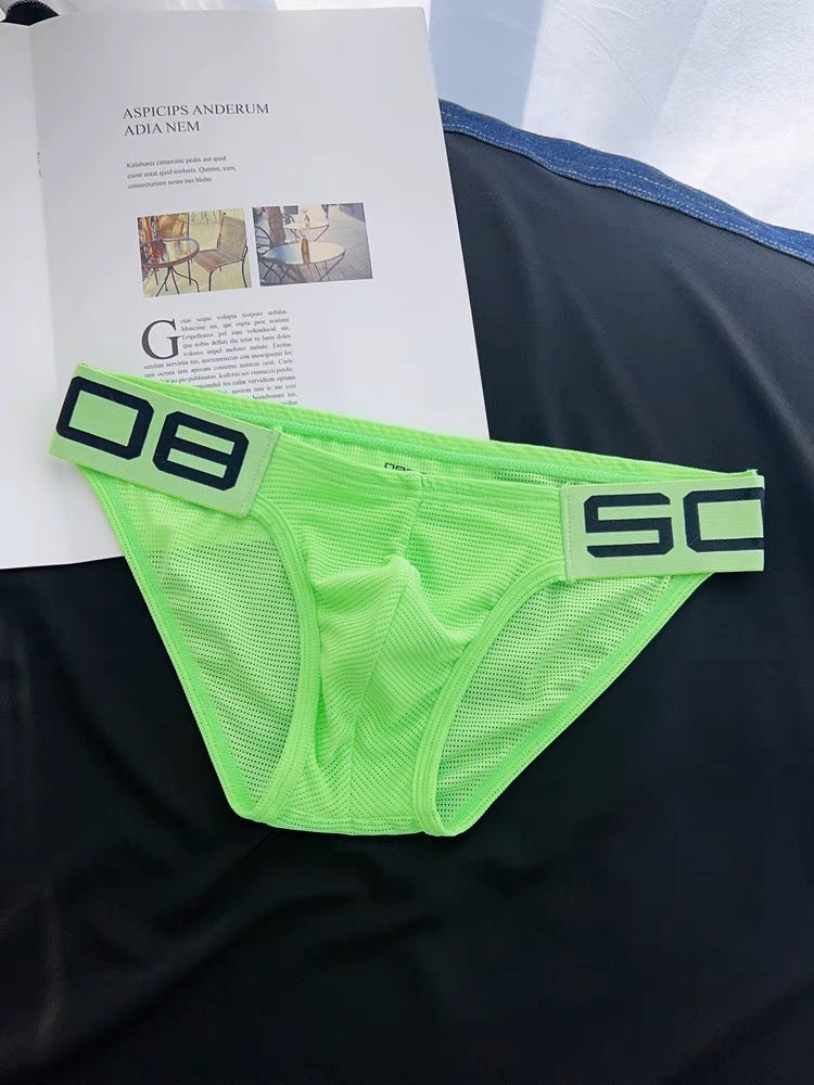 OBSO MEN’S HIP LIFTING MESH BRIEFS