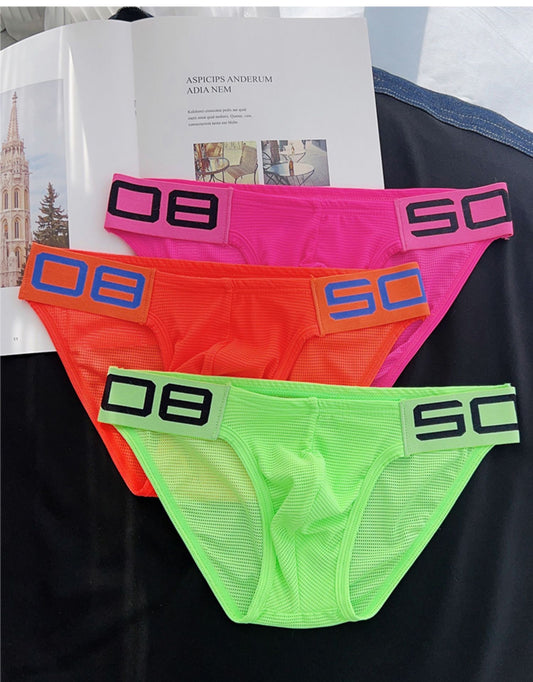 OBSO MEN’S HIP LIFTING MESH BRIEFS