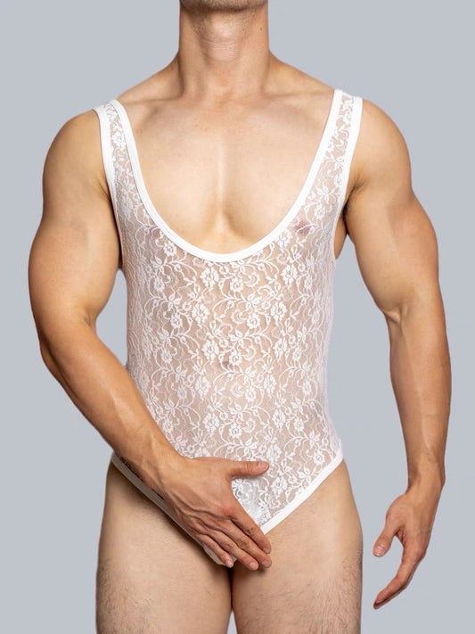 DM MEN’S FLORA LACE BODYSUIT