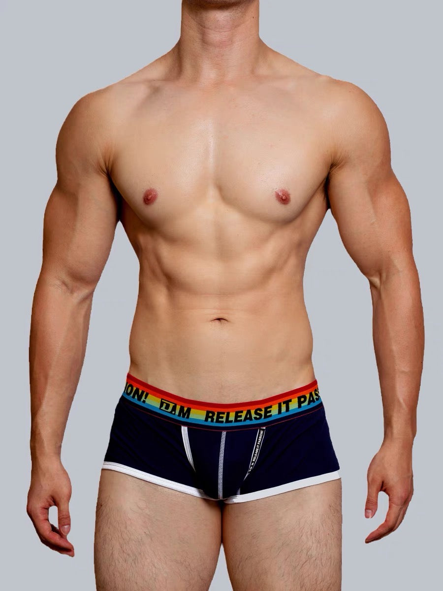 DM RELEASE MEN’S RAINBOW BOXER BRIEFS