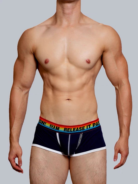 DM RELEASE MEN’S RAINBOW BOXER BRIEFS