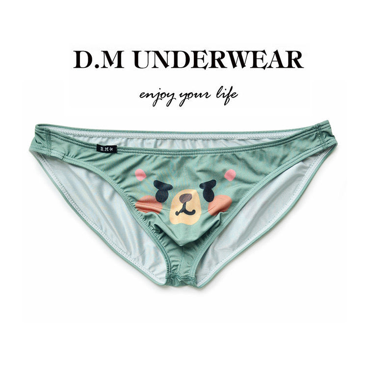 DM MEN’S BEAR PRINTED BRIEFS