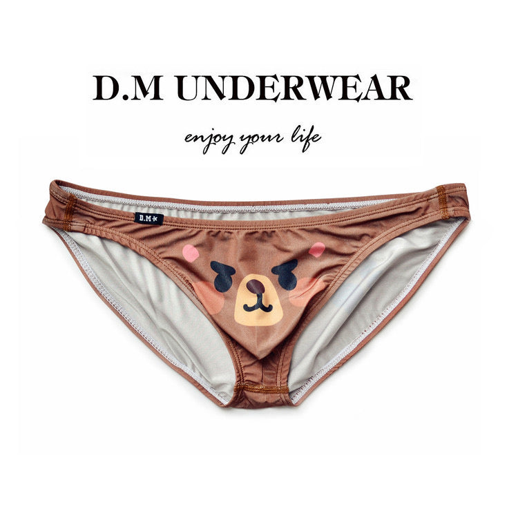 DM MEN’S BEAR PRINTED BRIEFS