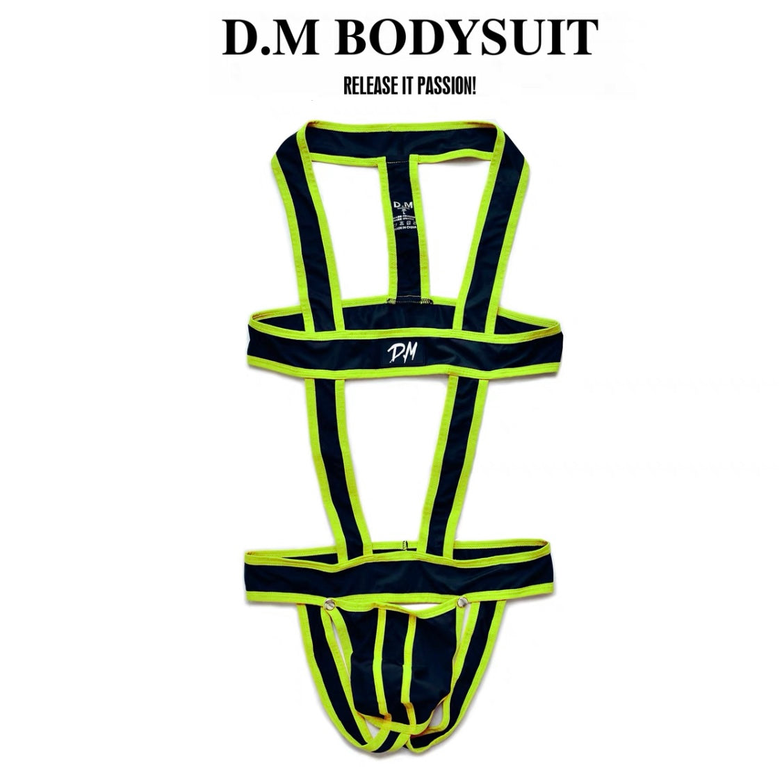 DM MEN’S CLASSIC STRAPPED BODYSUIT