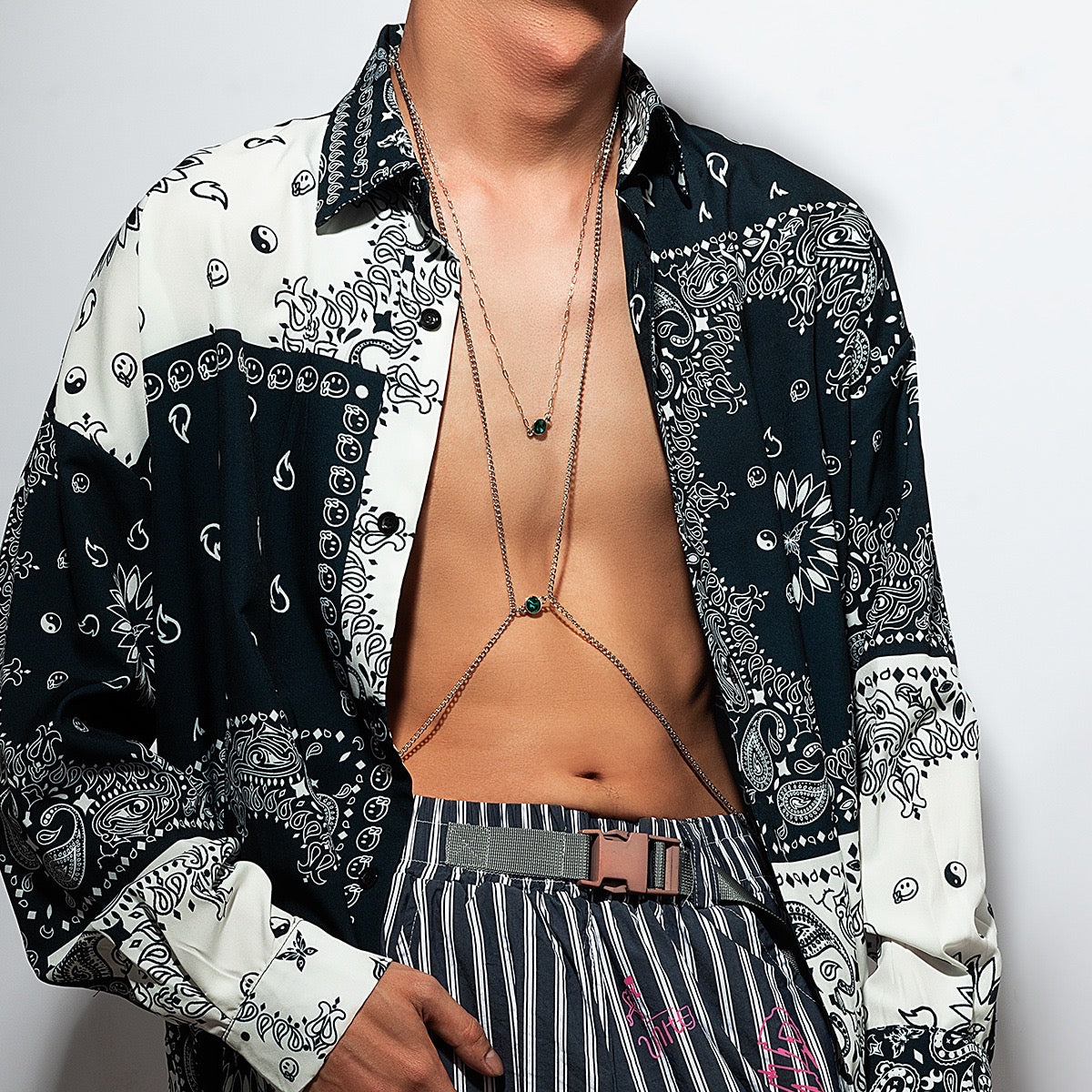 MEN’S DESIGNER BODY CHAIN HARNESS