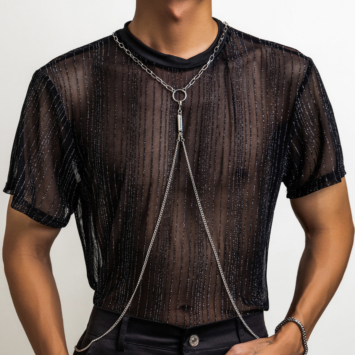 MEN’S DESIGNER BODY CHAIN HARNESS