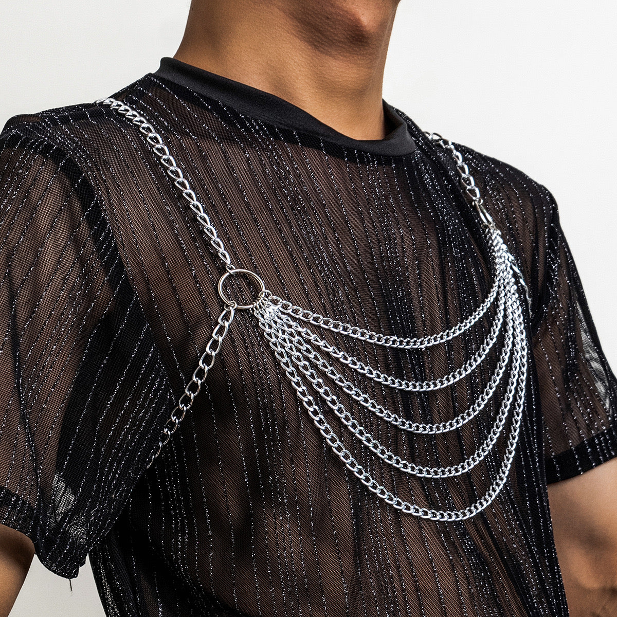 MEN’S DESIGNER BODY CHAIN HARNESS
