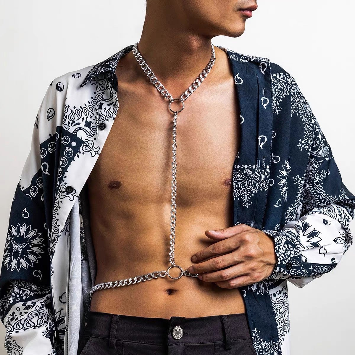 MEN’S DESIGNER BODY CHAIN HARNESS