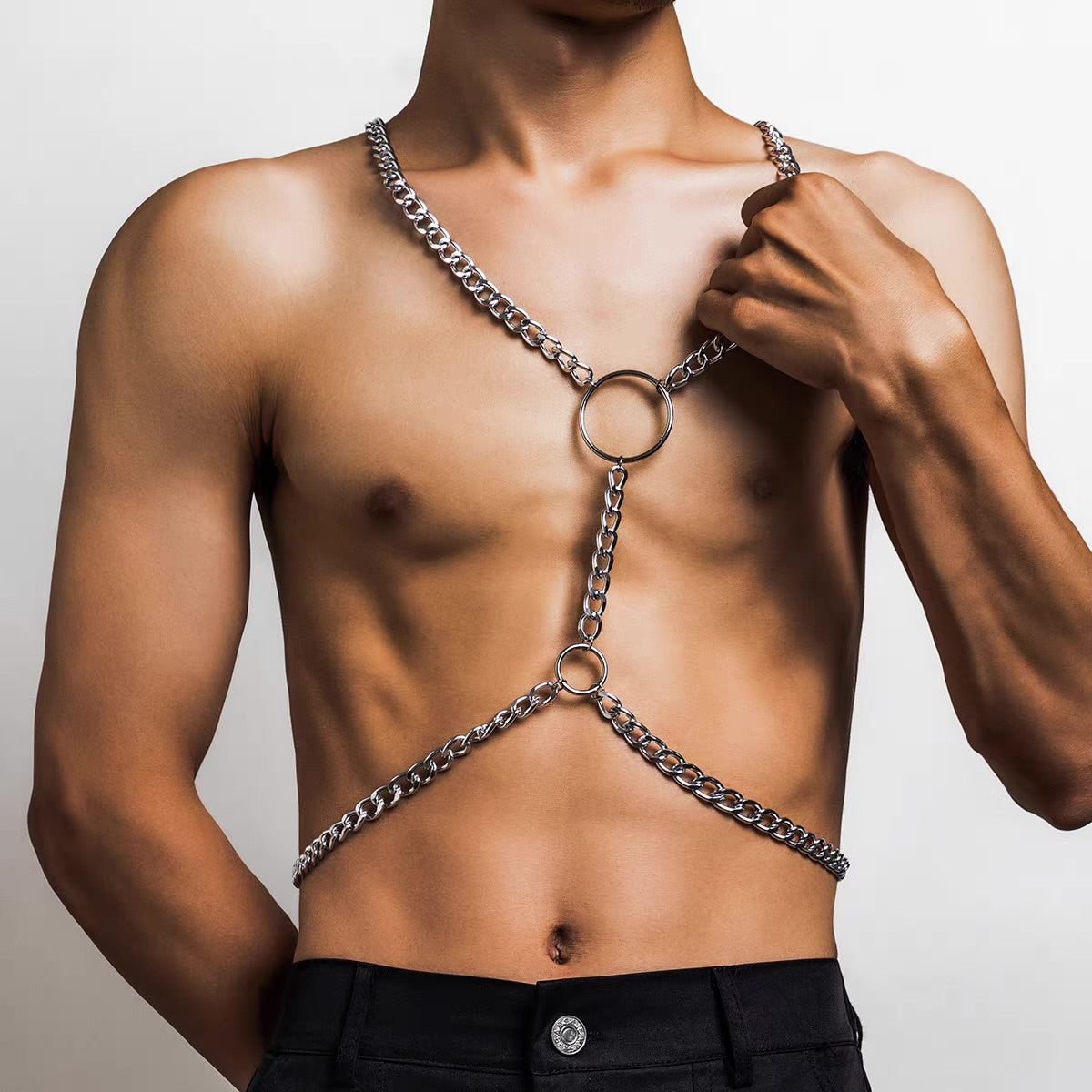 MEN’S DESIGNER BODY CHAIN HARNESS