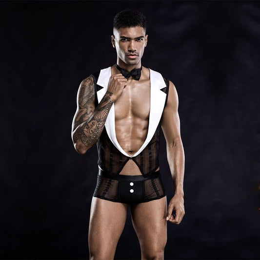 MEN’S ROLE PLAY WAITER COSTUME PACK
