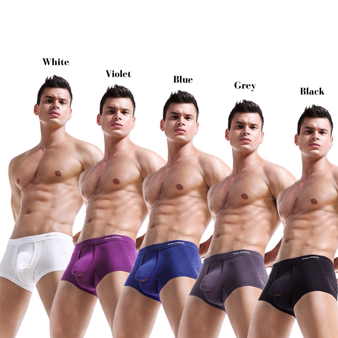 MEN’S KANGAROO DUAL POUCH BOXER BRIEFS