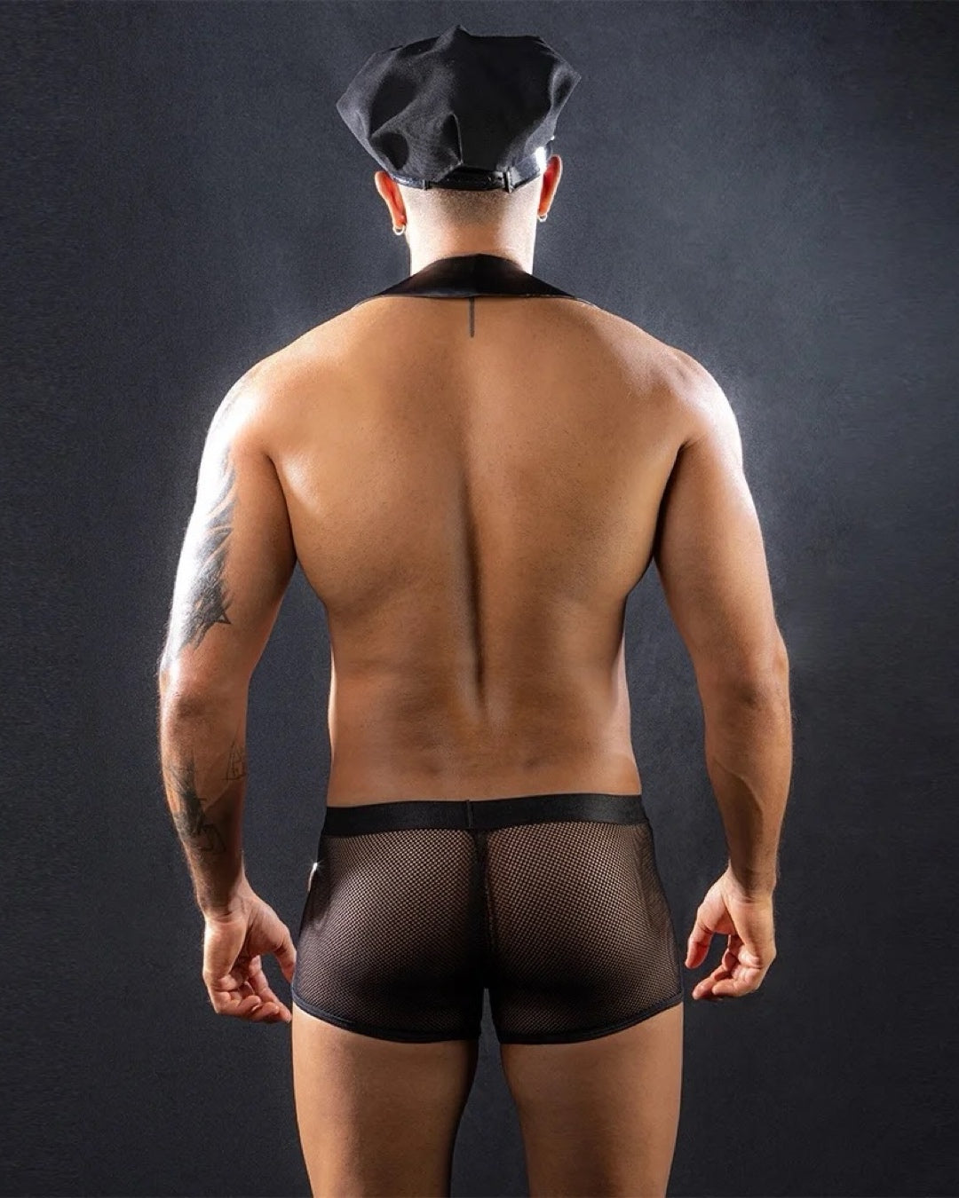 MEN’S COP FANTASY LEATHER COSTUME