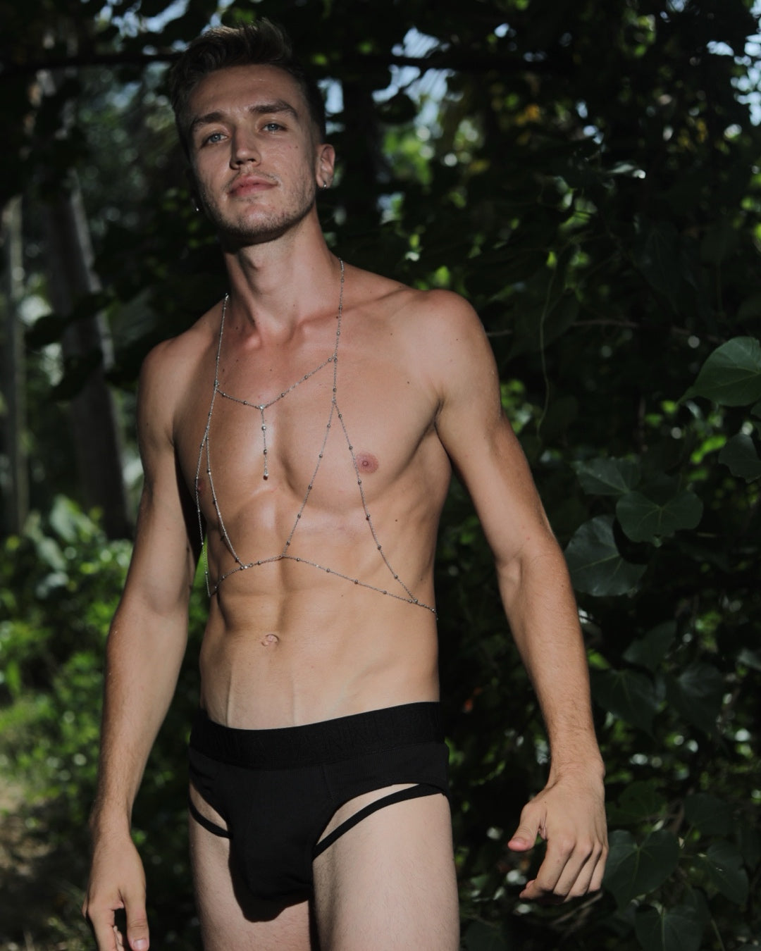 MEN’S TINY BODY CHAIN CHEST HARNESS